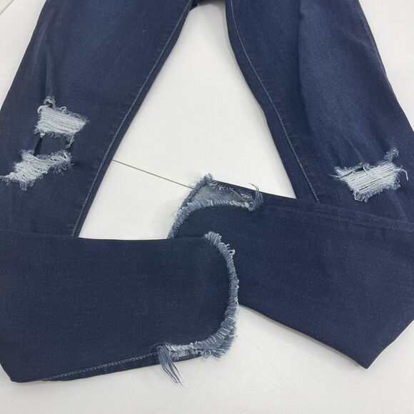 Frame Women's Le Skinny De Jeanne Blue Denim Jeans 5 Pockets Low Rise Size 26 - Picture 3 of 4